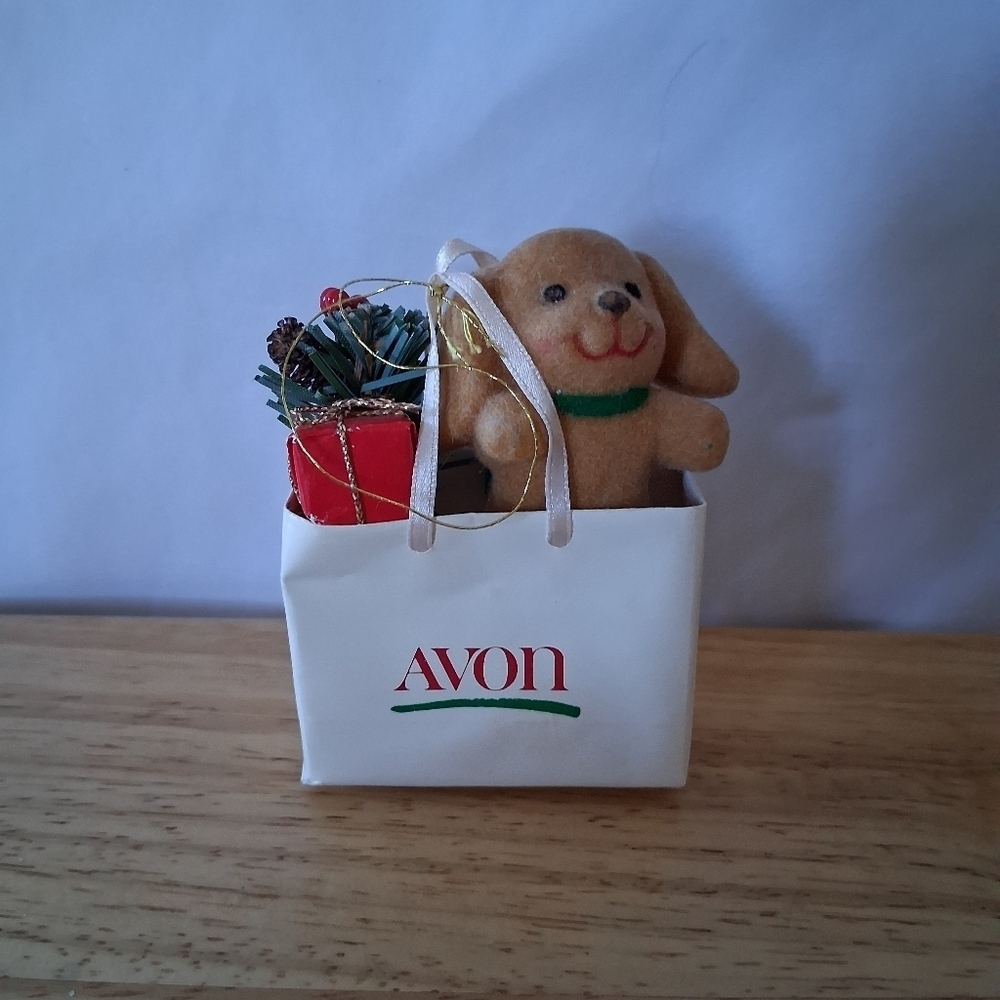 Avon Festive Plush Dog Gift Bag With Presents - Picture 3 of 6